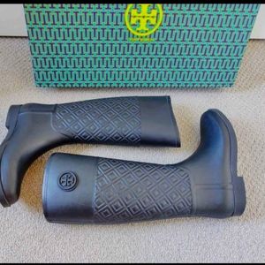 Tory Burch quilted leather boots